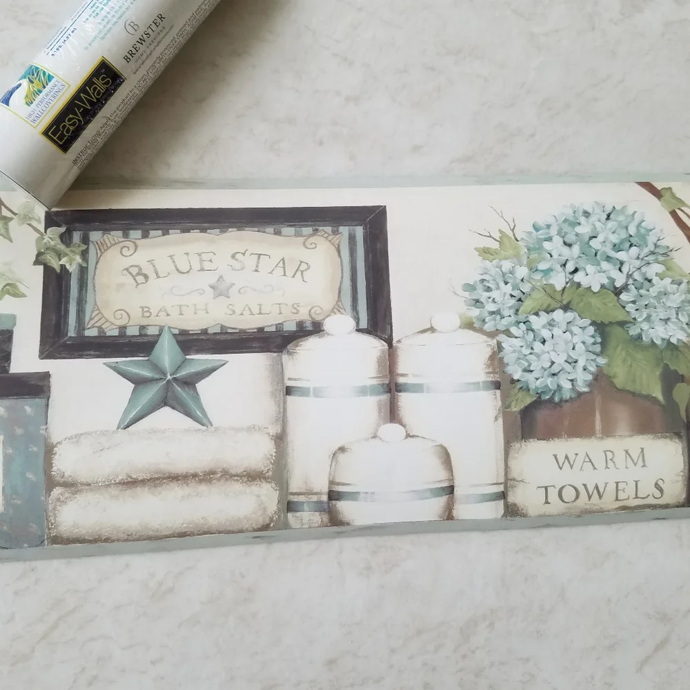 Wallpaper Border French Country Bathroom